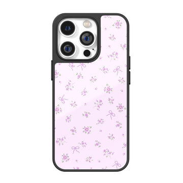 Amethyst Floral Ribbon iPhone Case