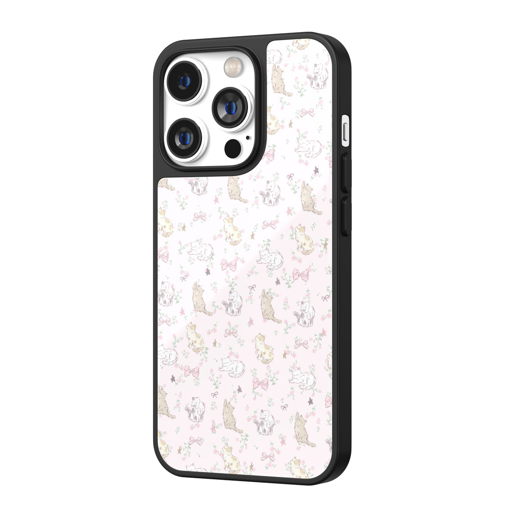Lazy Courtyard Cats iPhone Case