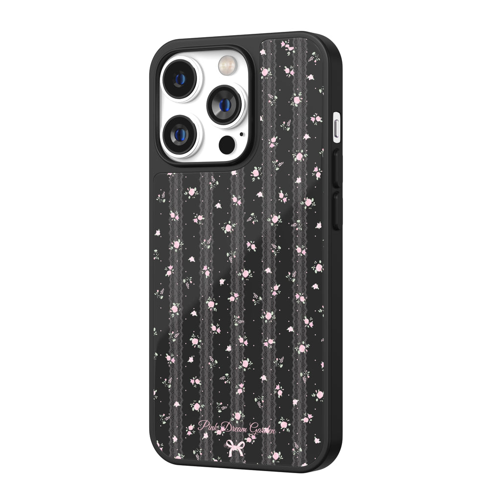 Midnight Rosette Lace iPhone Case