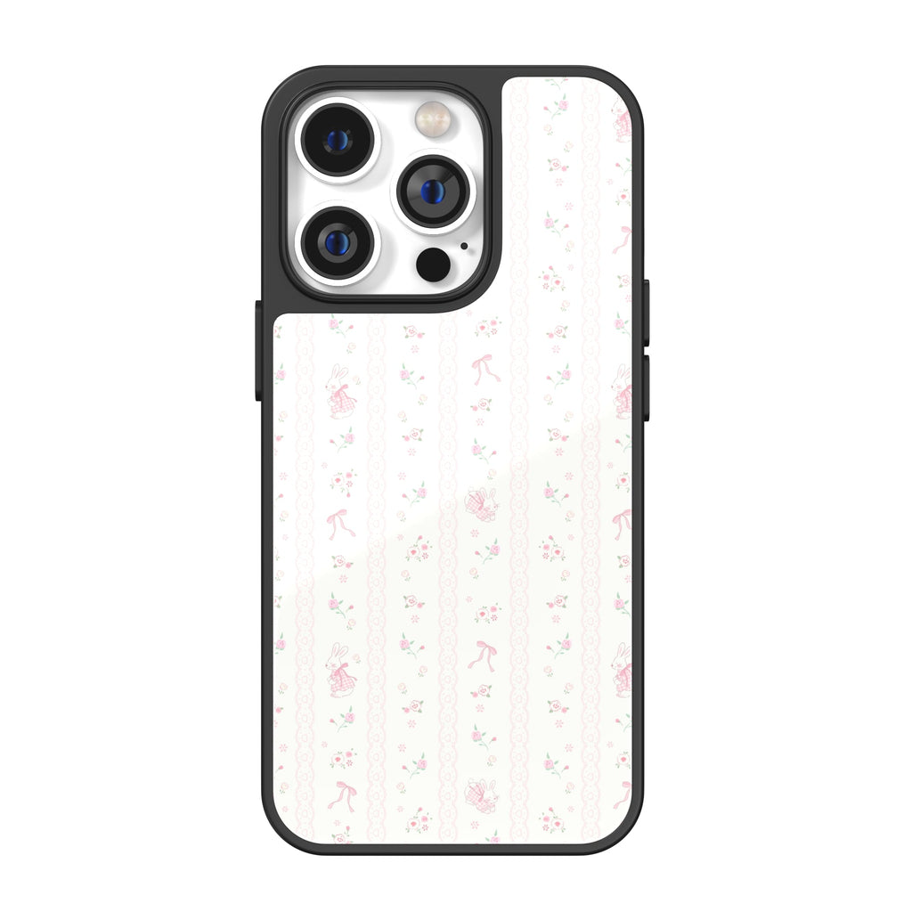 Rosy Lace Bunny iPhone Case