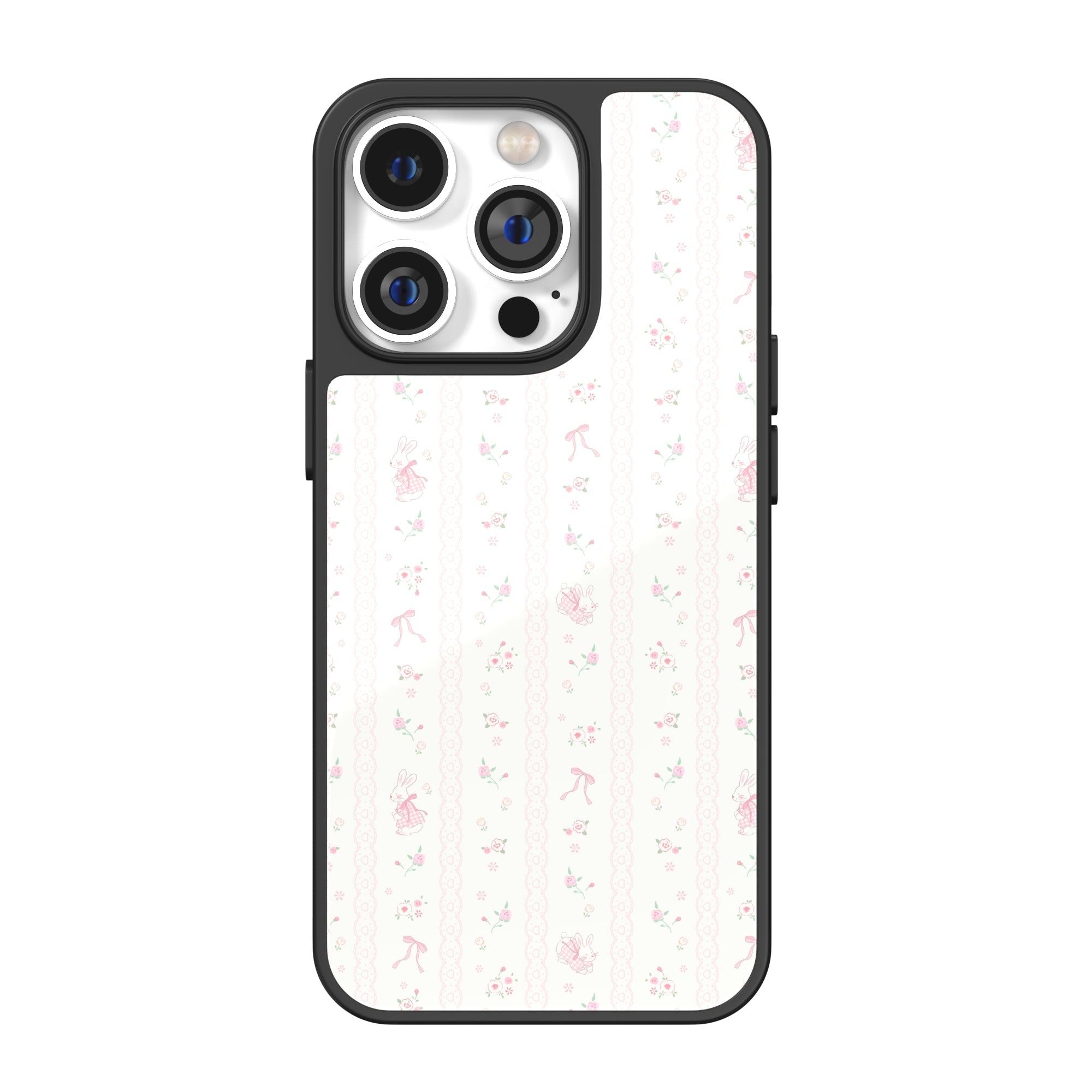 Rosy Lace Bunny iPhone Case