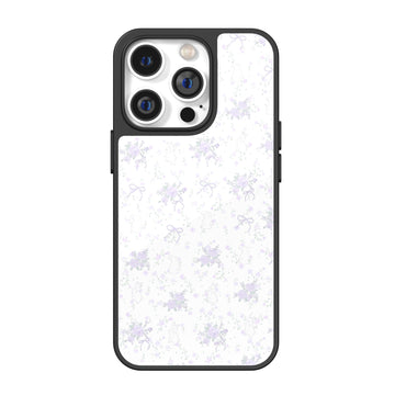 Violet Floral Bunny iPhone Case