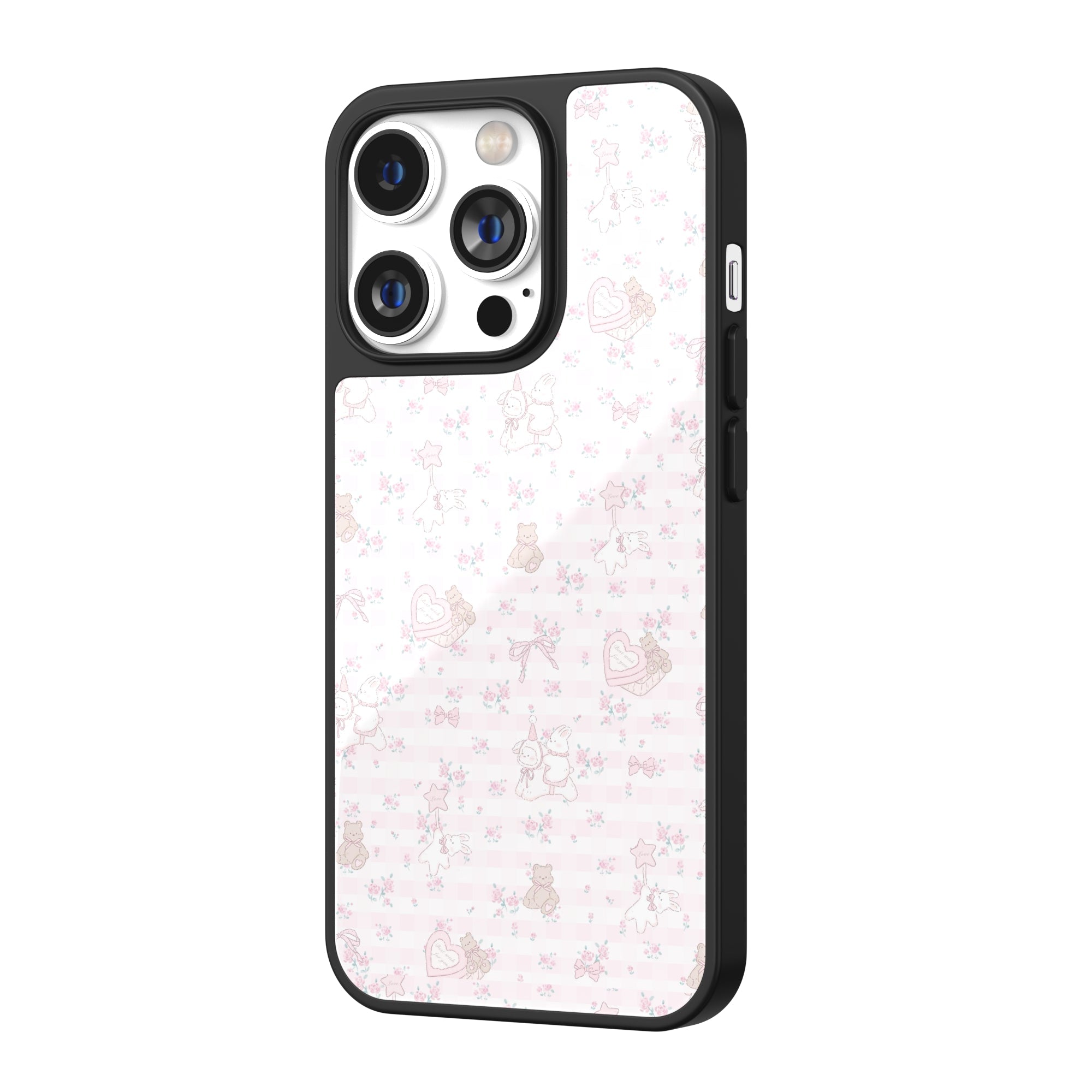 Blossom Carousel Pink Striped iPhone Case
