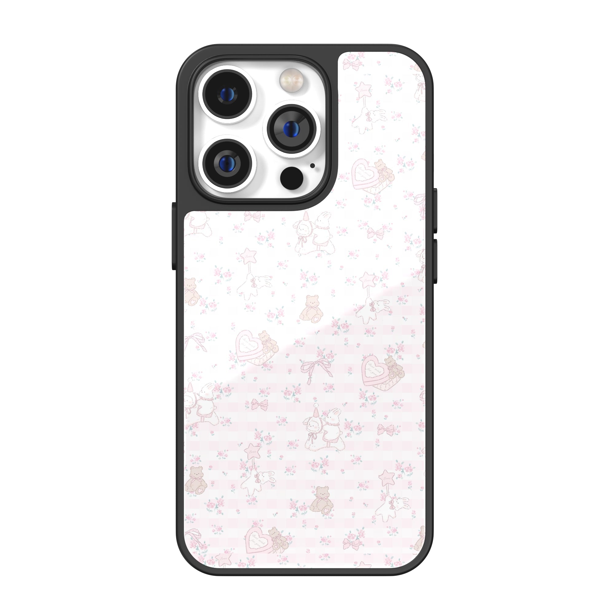 Blossom Carousel Pink Striped iPhone Case