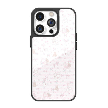 Blossom Carousel Pink Striped iPhone Case