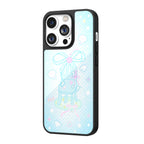 Cloud Dinner Blue Polka Dot Illustration iPhone Case