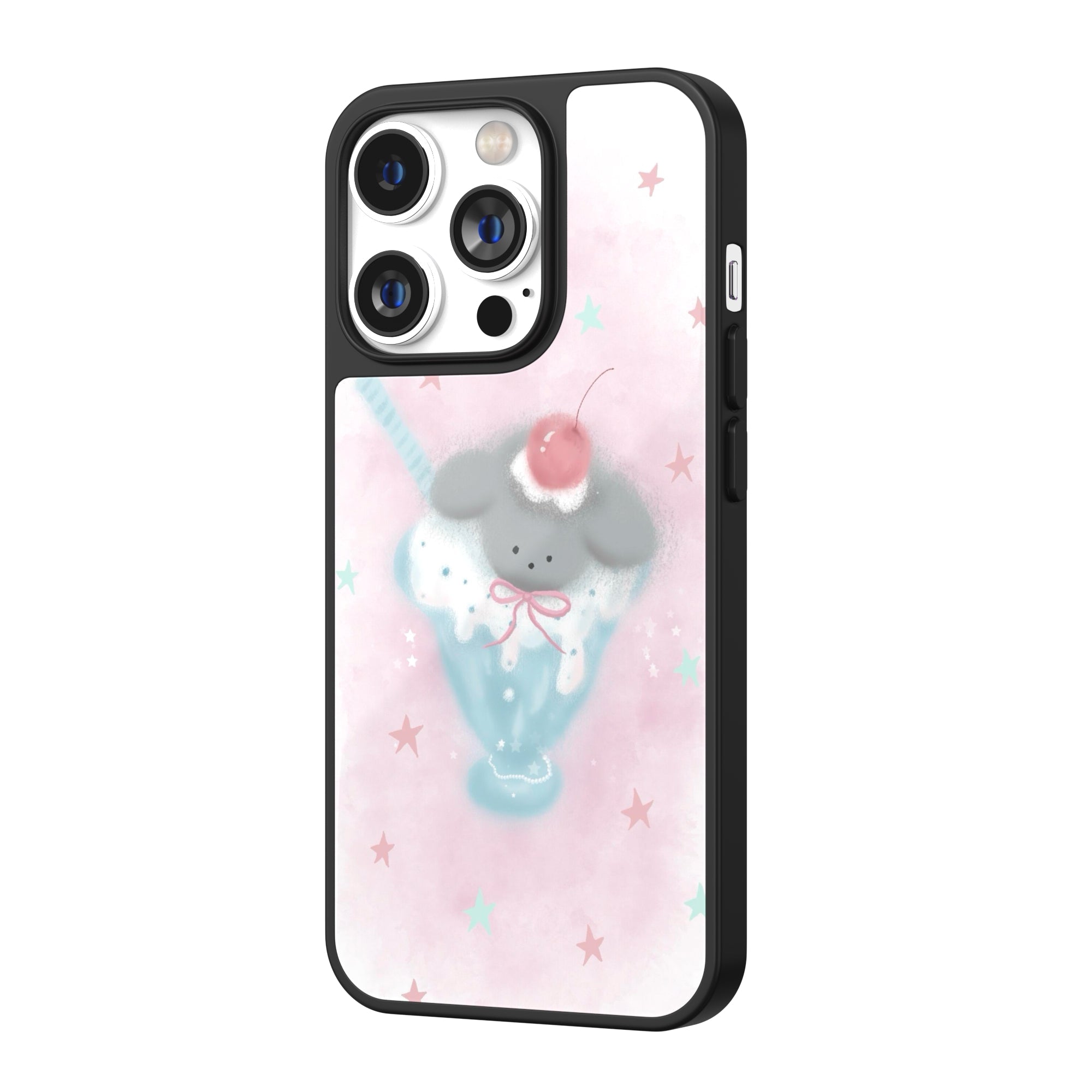 Cherry Float Illustration iPhone Case