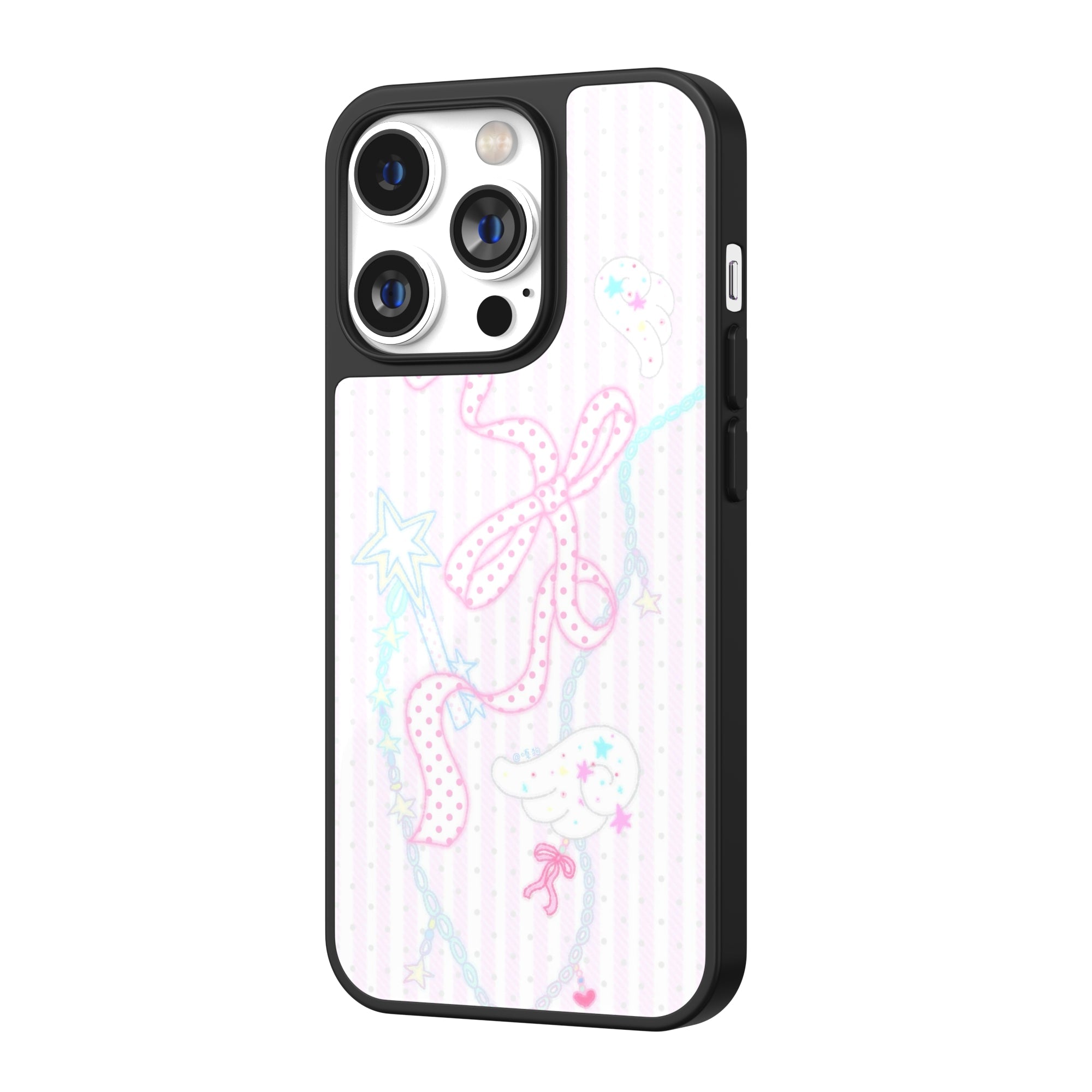 Angel Ribbon Necklace iPhone Case