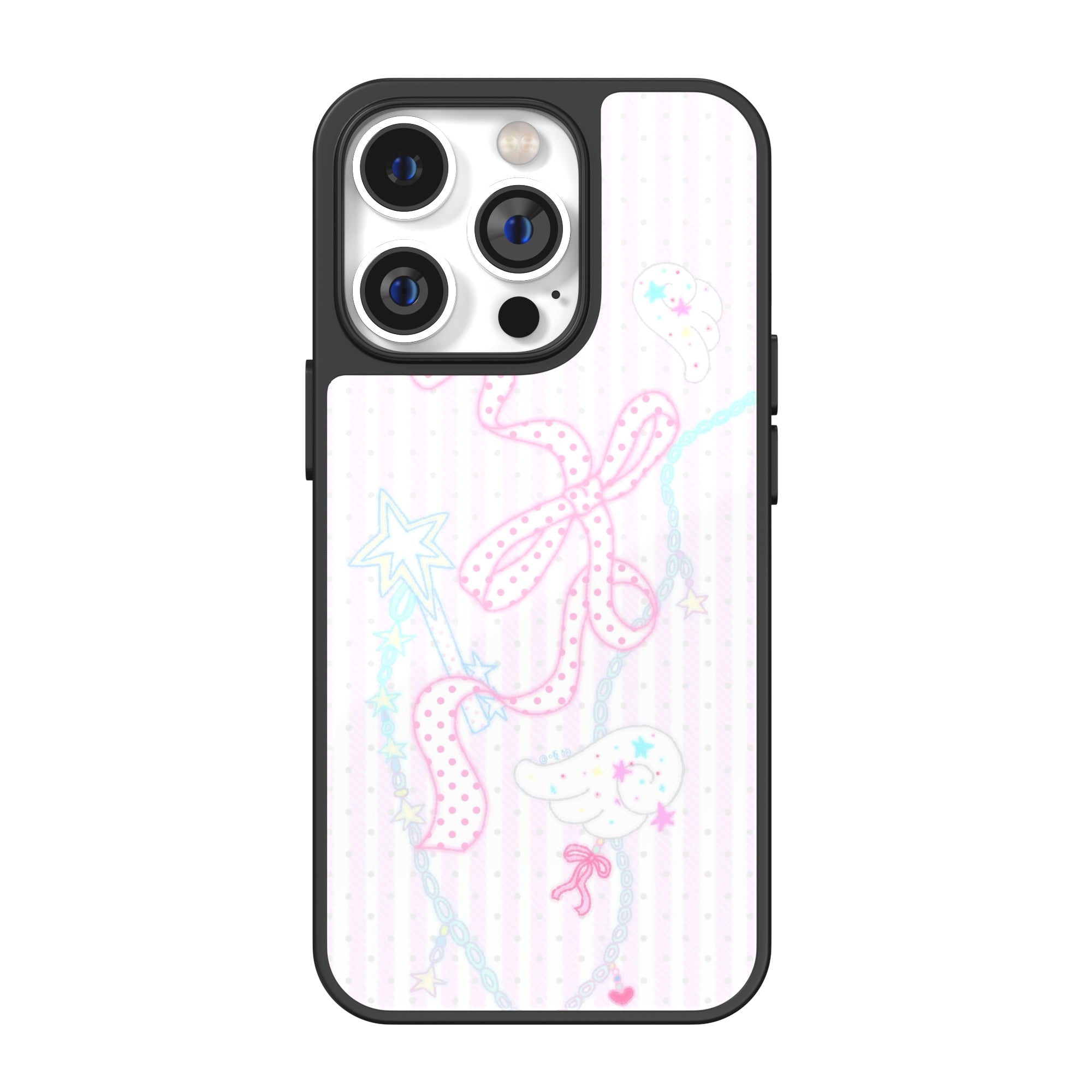 Angel Ribbon Necklace iPhone Case