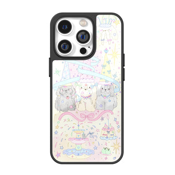 Puppy Birthday Party Illustration iPhone Case