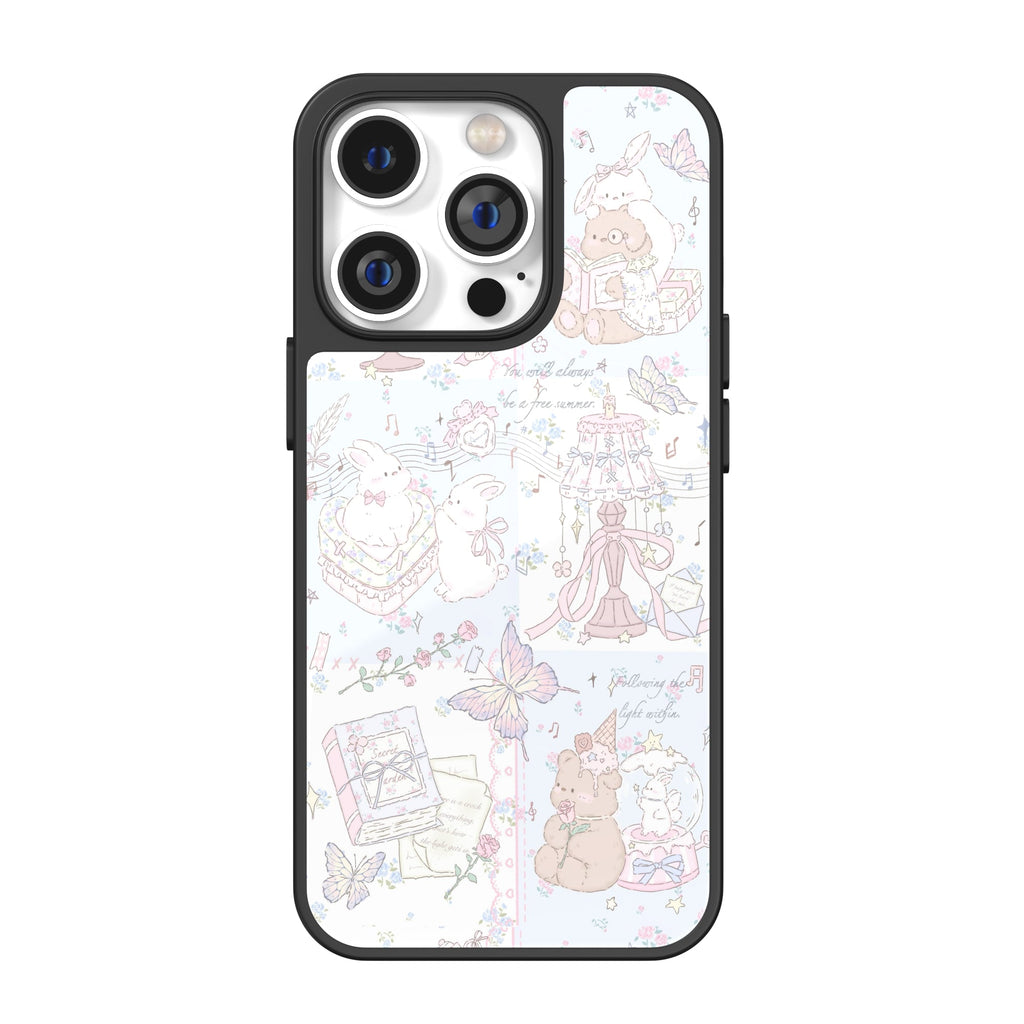 Pastel Melody Bunny Illustration iPhone Case