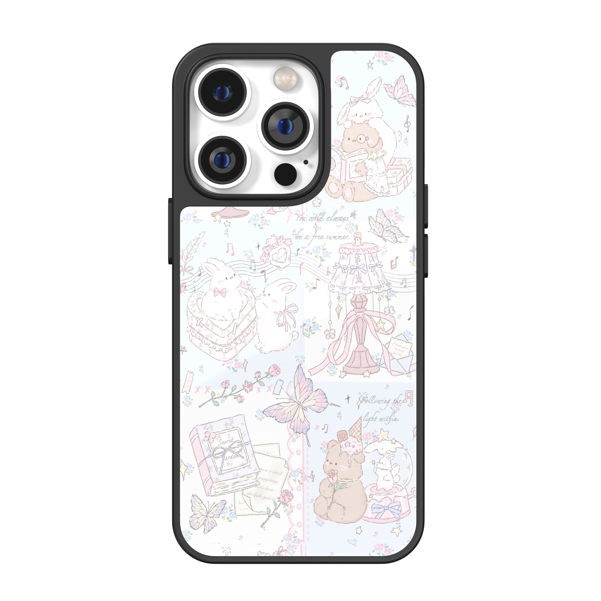 Pastel Melody Bunny Illustration iPhone Case