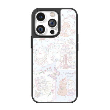 Pastel Melody Bunny Illustration iPhone Case