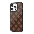 Hazel Cocoa Argyle iPhone Case