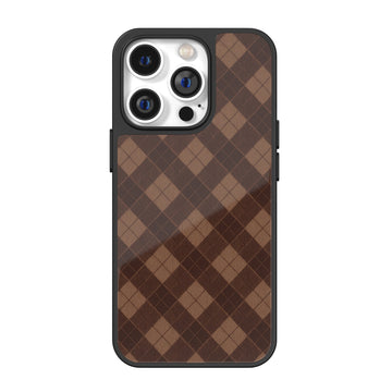 Hazel Cocoa Argyle iPhone Case