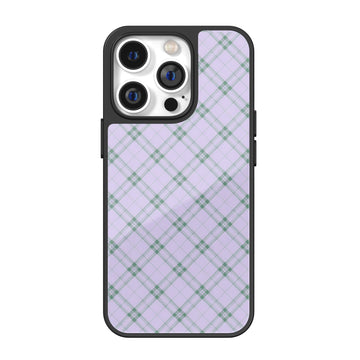 Misty Lilac Argyle iPhone Case