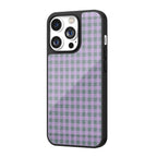 Lavender Moss Check iPhone Case