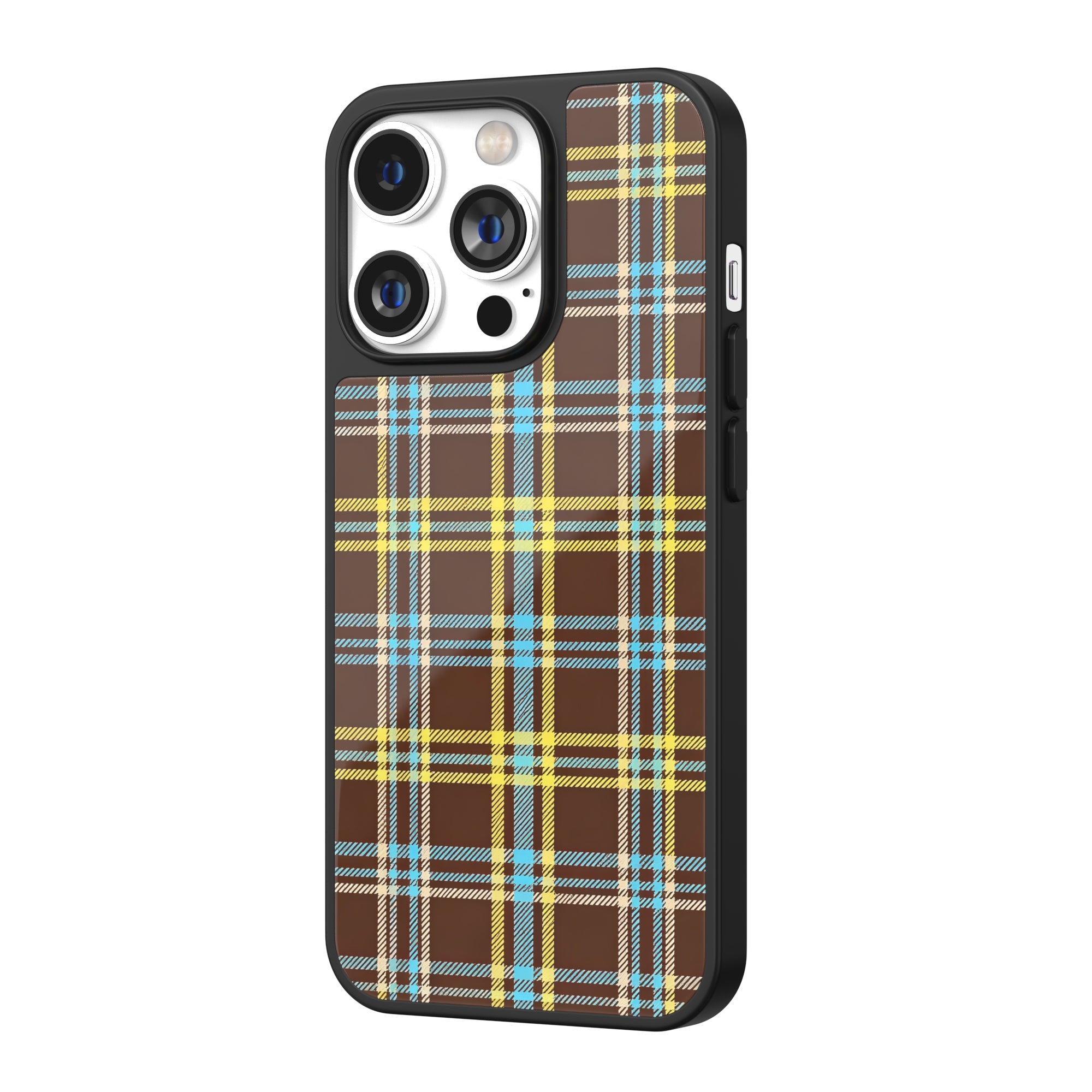 Vanilla Choco Check iPhone Case