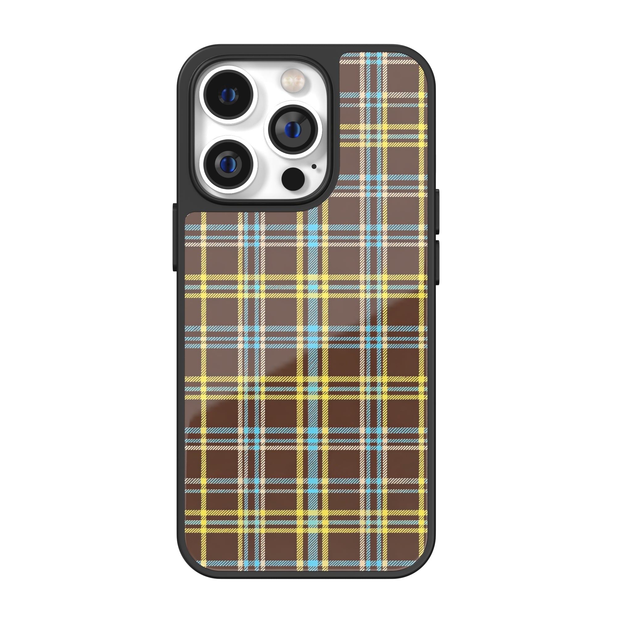 Vanilla Choco Check iPhone Case