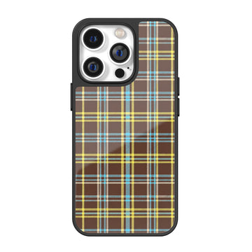 Vanilla Choco Check iPhone Case