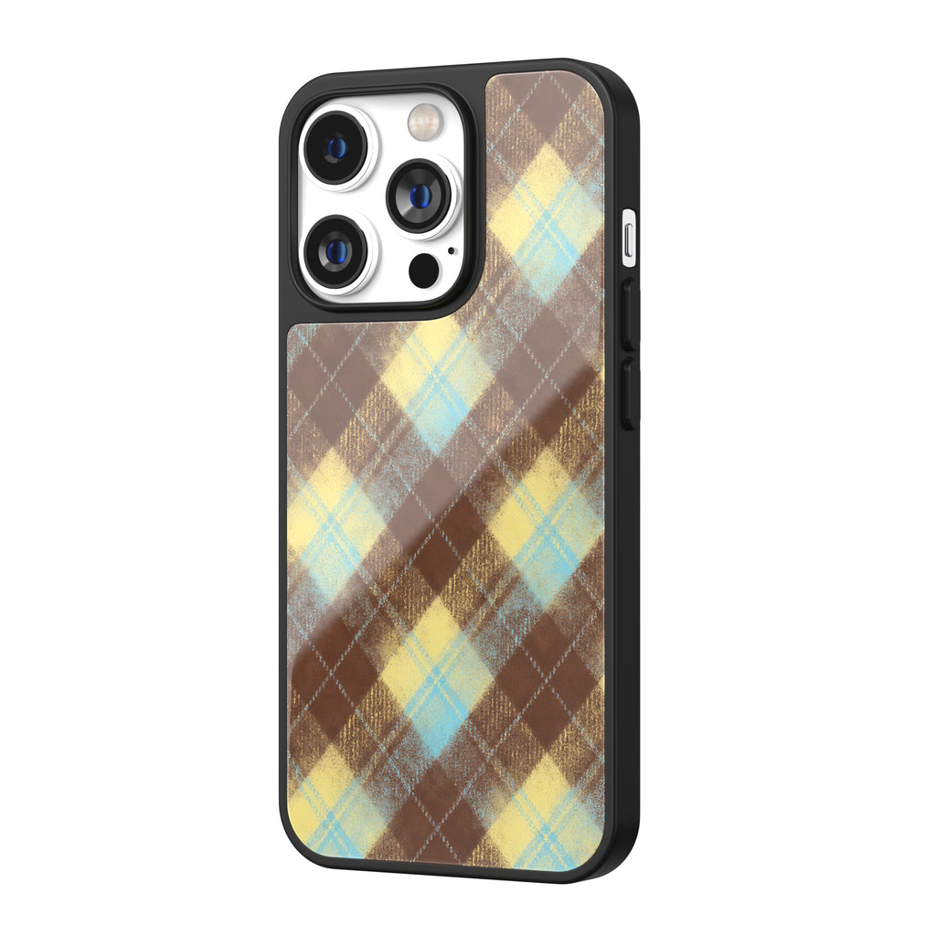 Cocoa Coconut Argyle iPhone Case
