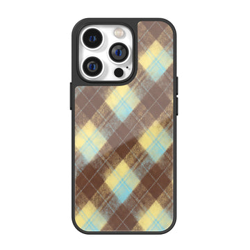 Cocoa Coconut Argyle iPhone Case