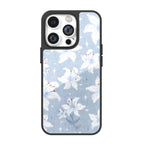 Blue Lily Mist iPhone Case