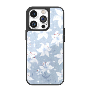 Blue Lily Mist iPhone Case
