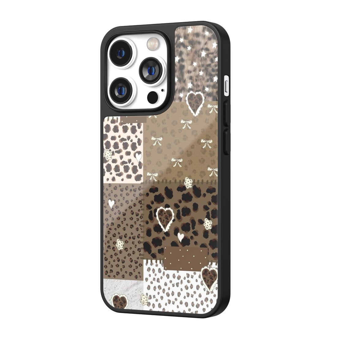 Velvet Leopard Patch iPhone Case
