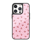 Pink Cherry Dots iPhone Case