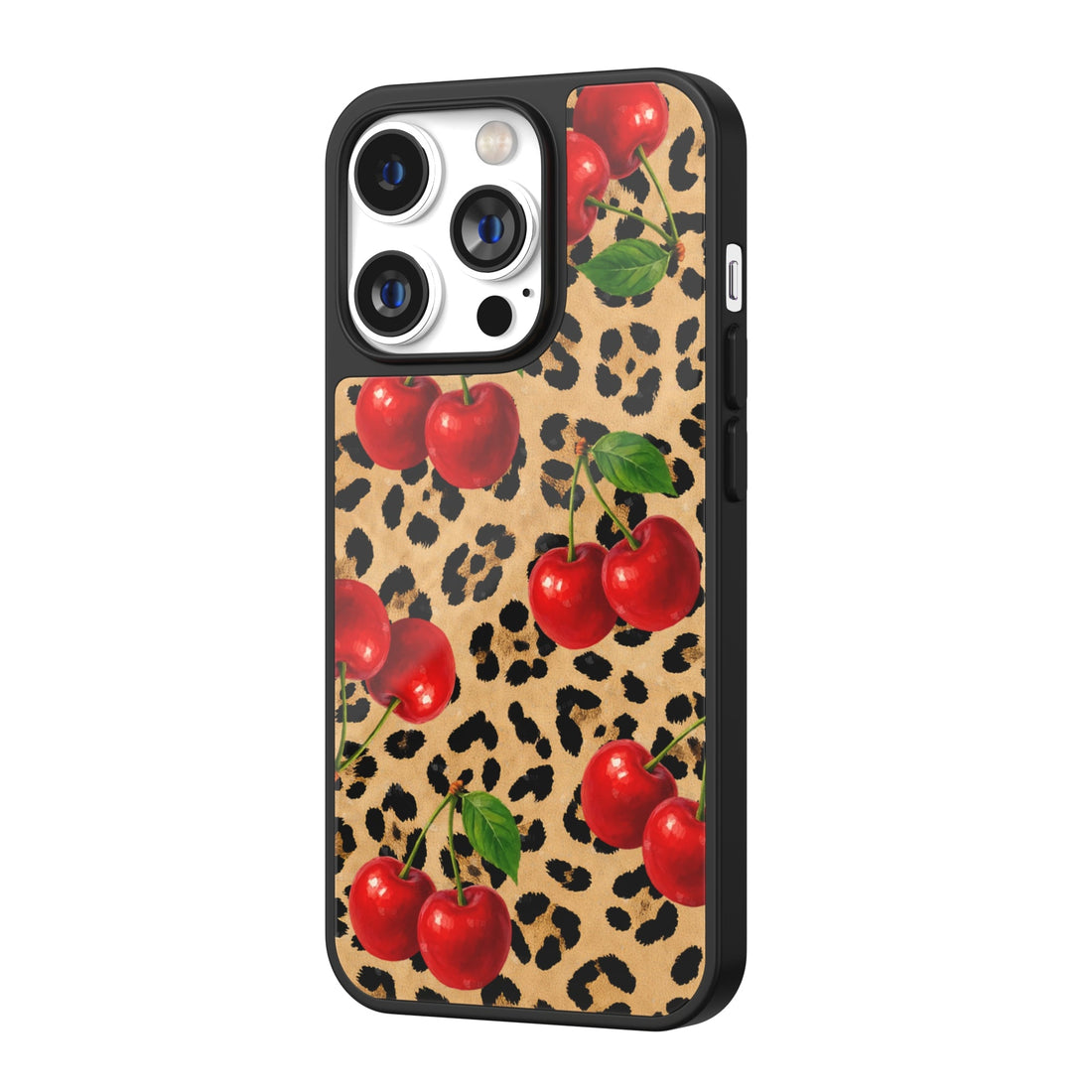 Wild Leopard Cherry iPhone Case