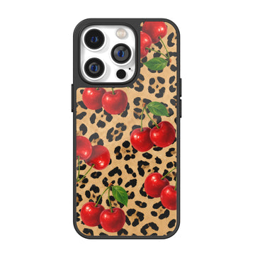 Wild Leopard Cherry iPhone Case