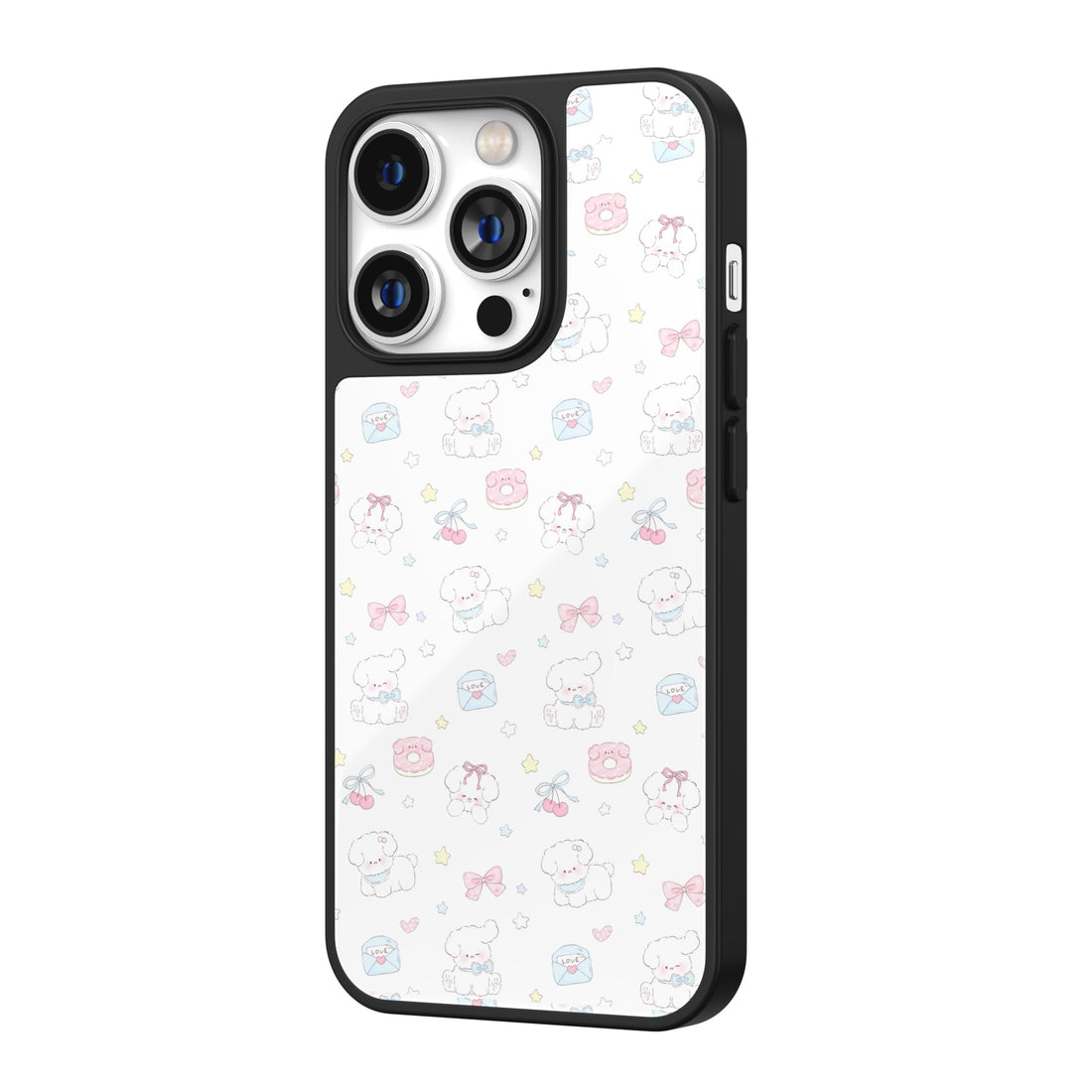 Little Pup Letters White iPhone Case