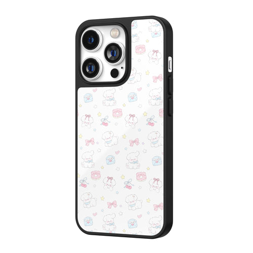 Little Pup Letters White iPhone Case