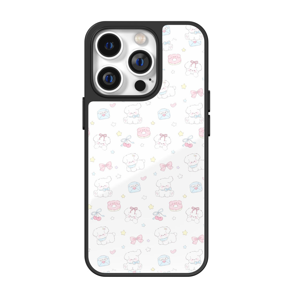 Little Pup Letters White iPhone Case