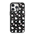 Little Pup Letters Black iPhone Case