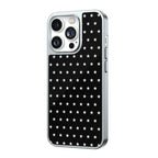 Starlit Night Black Silver Frame iPhone Case