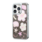 Coral Petal Coast Silver Frame iPhone Case